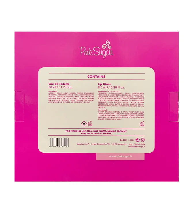 Pink Sugar Womens EDT&LG Set 1.7 2Pc 1.7 Edt Pink Lip Gloss